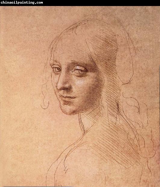 LEONARDO da Vinci Portrat of a Madchens