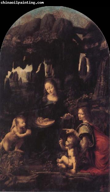 Leonardo  Da Vinci The Virgin of the Rocks