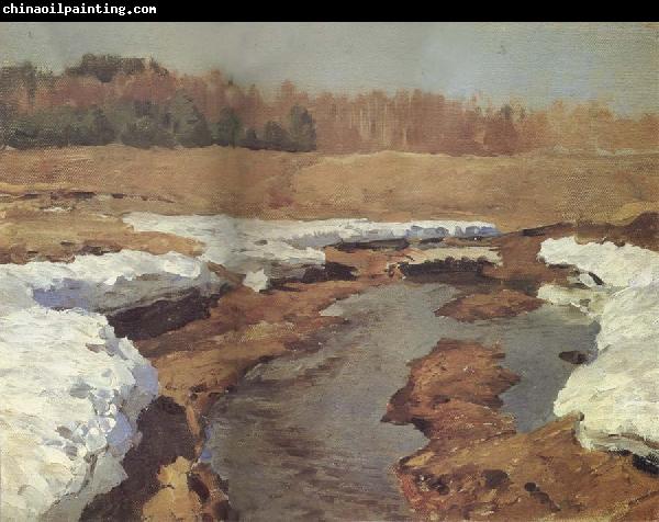 Levitan, Isaak Fruhling the last snow