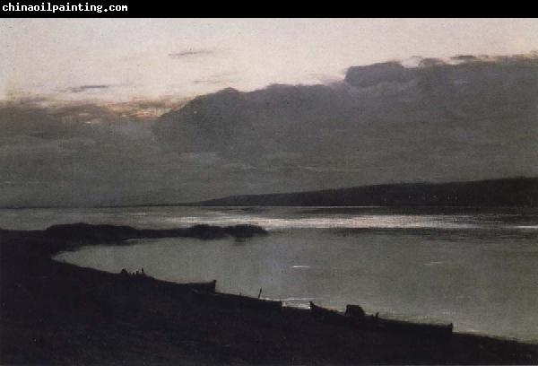 Levitan, Isaak Evening at the Wolga