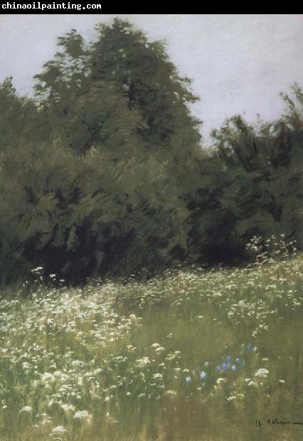 Levitan, Isaak Meadow at the forest edge