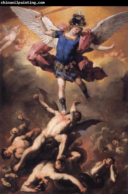 Luca Giordano The Archangel Michael driving the rebellious angels into Hell