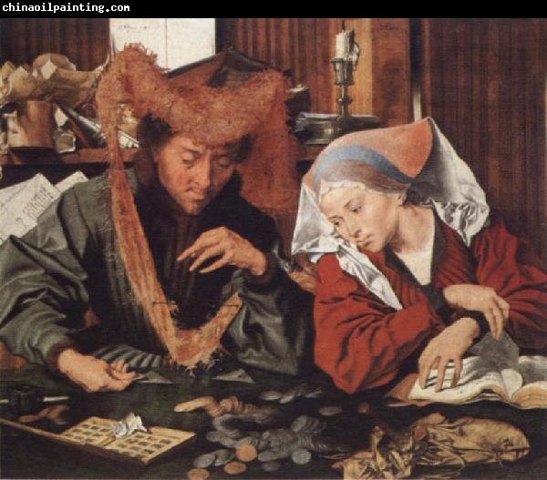 Marinus van Reymerswaele Money-changer and his wife