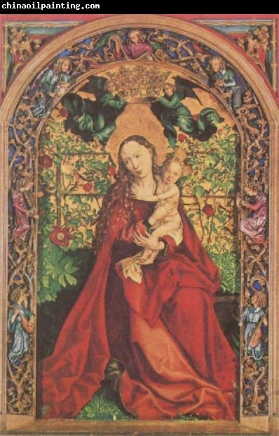 Martin Schongauer Madonna at the Rose Bush