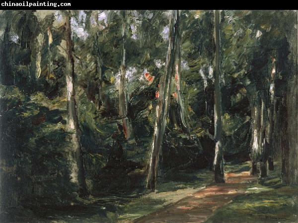 Max Liebermann The Birch-Lined Avenue in the Wannsee Garden Facing Southwest