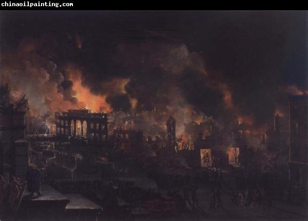 Nicolino V. Calyo Great Fire of New York as Seen From the Bank of America