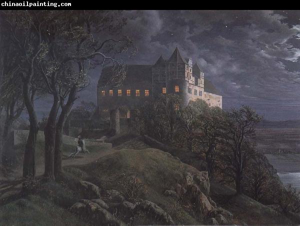 Oehme, Ernst Ferdinand Burg Scharfenberg by Night