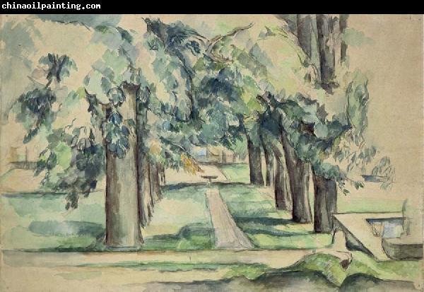 Paul Cezanne Avenue of Chestnut Trees at Jas de Bouffan