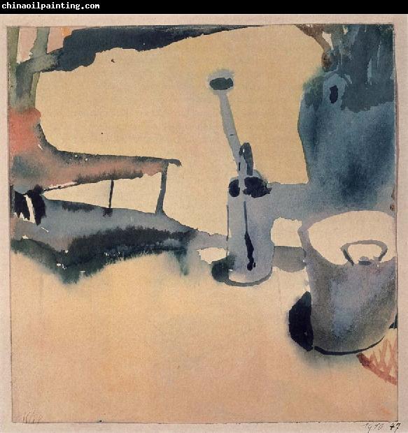 Paul Klee Flower Stand,Watering can and bucket