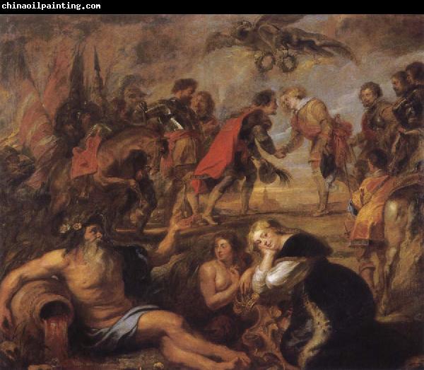 Peter Paul Rubens Meetin of King Ferdinand of Hungary and the Cardinal Infante Ferdinand before the Battle of Nordingen