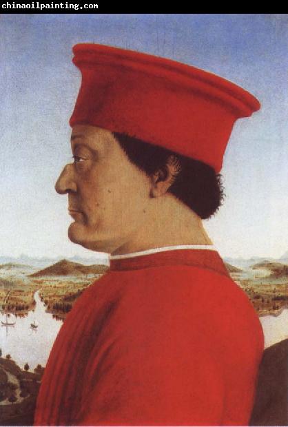 Piero della Francesca Portrait of Duke Frederico da Montefello and Battista Sfozza