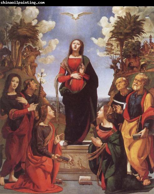 Piero di Cosimo Immaculate Conception and Six Saints