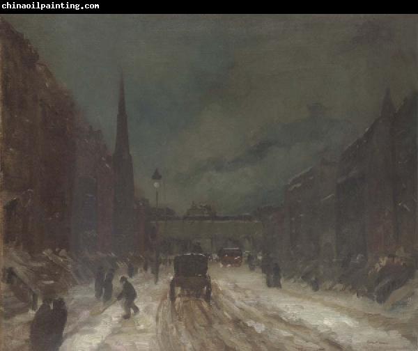 Robert Henri Street Scene with Snow