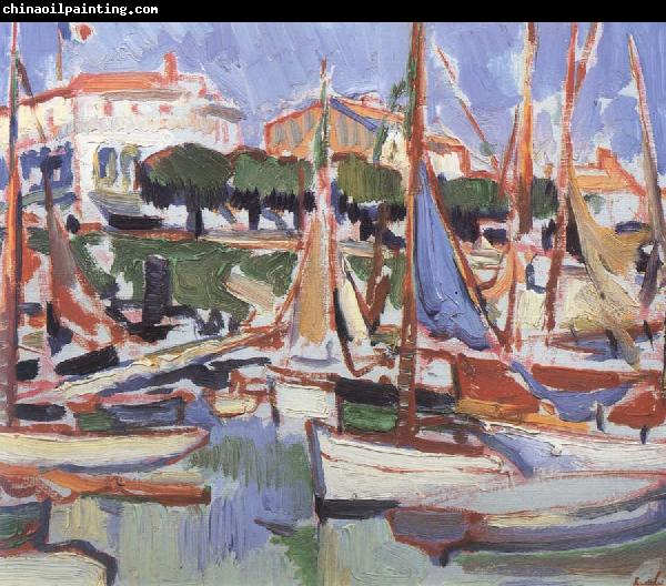 Samuel John Peploe Boats at Royan