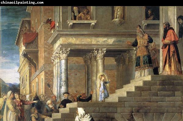 TIZIANO Vecellio Presentation Maria in the temple