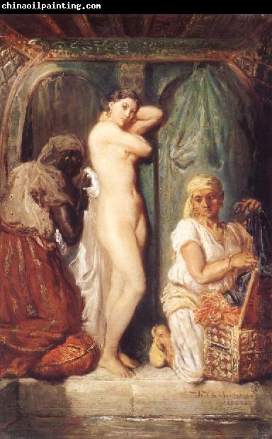 Theodore Chasseriau Young woman coming out of the bath