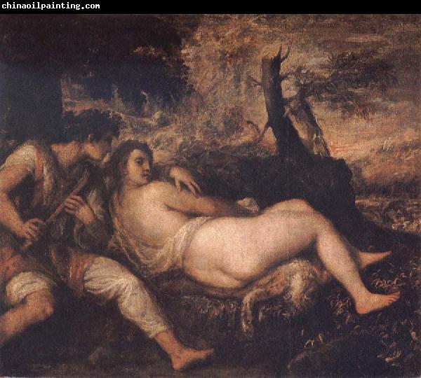 Titian Nymph and Shepherd