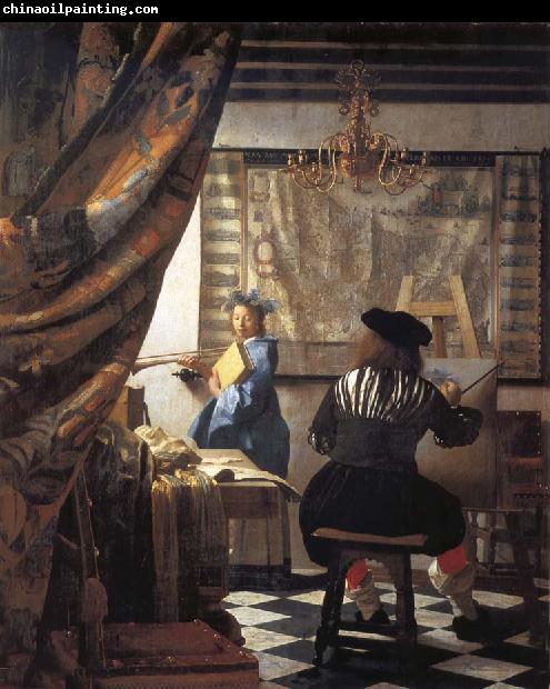 VERMEER VAN DELFT, Jan The Artist in his studio