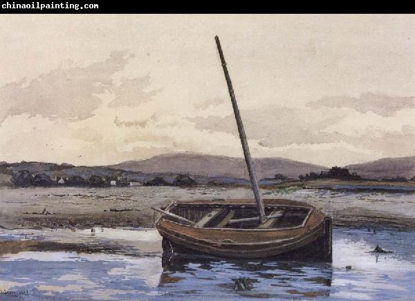 William Stott of Oldham Boat at Low Tide