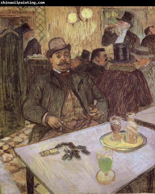 unknow artist Lautrec-s Monsieur Boileau at the Cafe