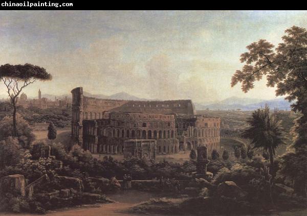 unknow artist A View in rome.the colosseum