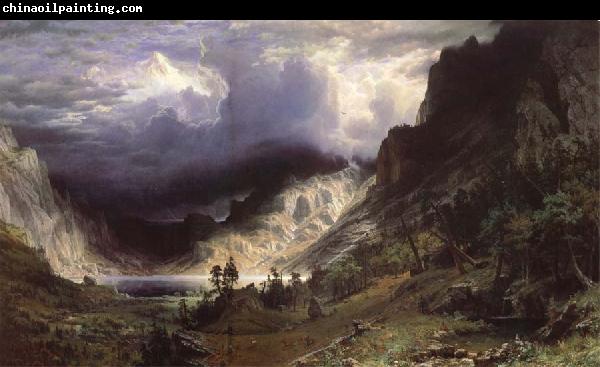 Albert Bierstadt Ein Sturm in den RockY Mountains,Mount Rosalie