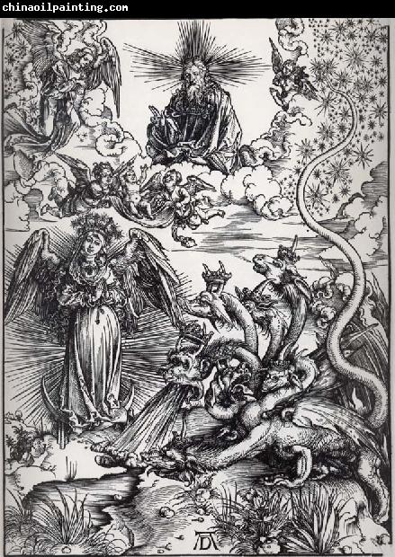 Albrecht Durer The Apocalyptic woman and the seven-Headed Dragon