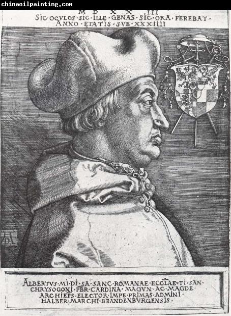 Albrecht Durer Cardinal Albrecht of Bran-Denburg in portrait