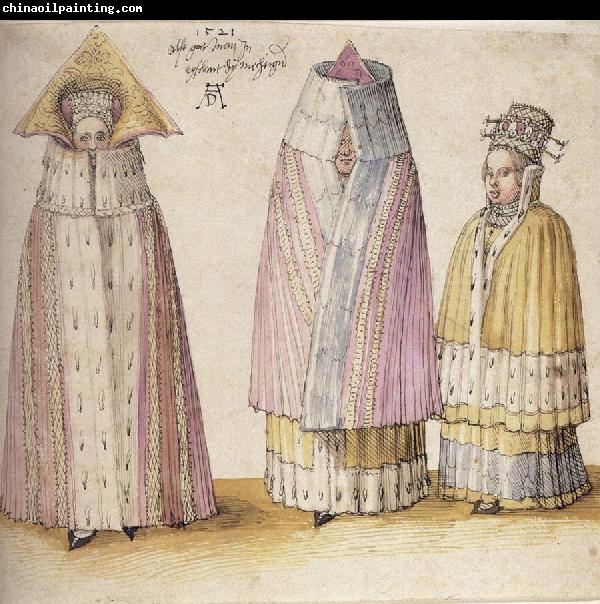 Albrecht Durer Three Mighty Ladies From Livonia