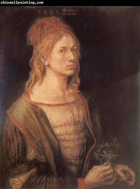 Albrecht Durer Self-Portrait with sea holly