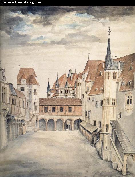 Albrecht Durer The Courtyard of the Former Castle in Innsbruck