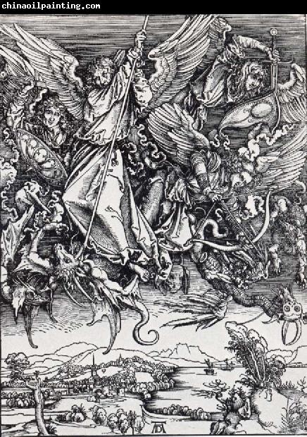 Albrecht Durer St.Michael Battling the Dragon