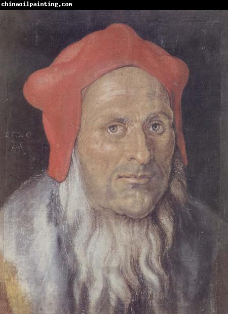 Albrecht Durer Bearded Man in a Red cap