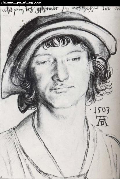 Albrecht Durer Young man with a cap