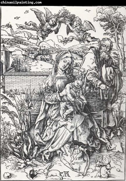 Albrecht Durer The Holy Family with three rabbits