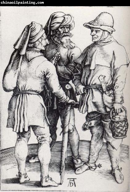 Albrecht Durer Three Peasants in conver-sation