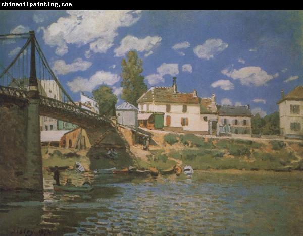 Alfred Sisley The Bridge at Villeneuve-la-Garene