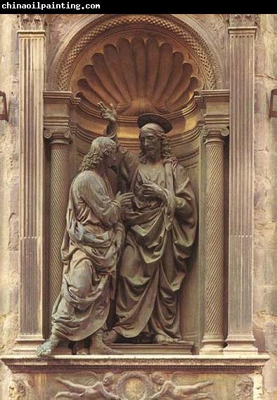 Andrea della Verrocchio Christ and Doubting Thomas