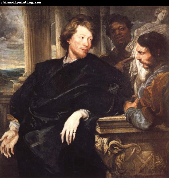 Anthony Van Dyck Portrait of GeorgeGage with Two Attendants