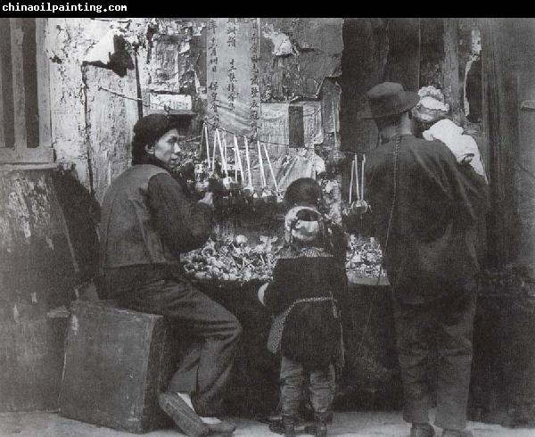 Arnold Genthe Strabenhandler in Chinatown Francisco