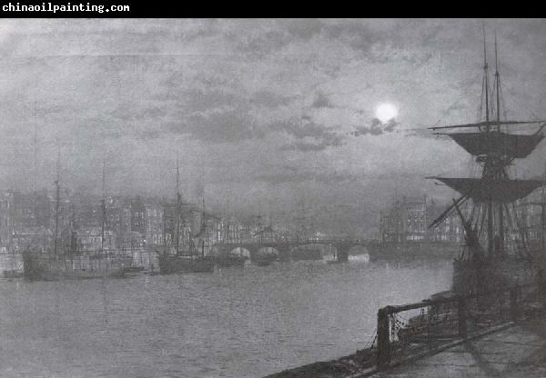 Atkinson Grimshaw Baiting the Lines,Whitby