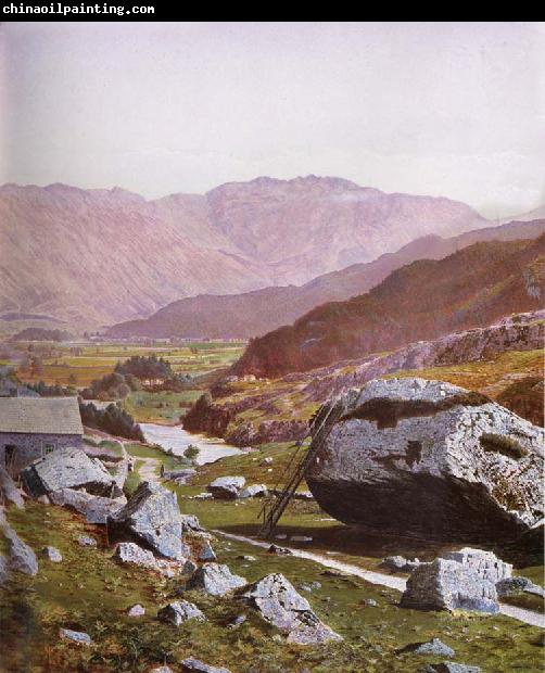 Atkinson Grimshaw The Bowder Stone Borrowdale