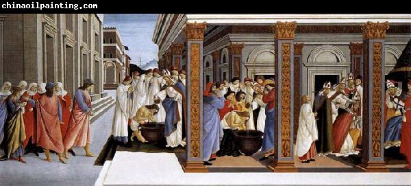 BOTTICELLI, Sandro Baptism of St Zenobius and His Appointment as Bishop