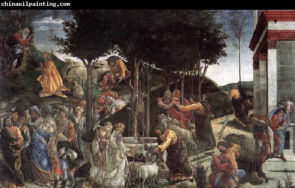 BOTTICELLI, Sandro Scenes from the Life of Moses