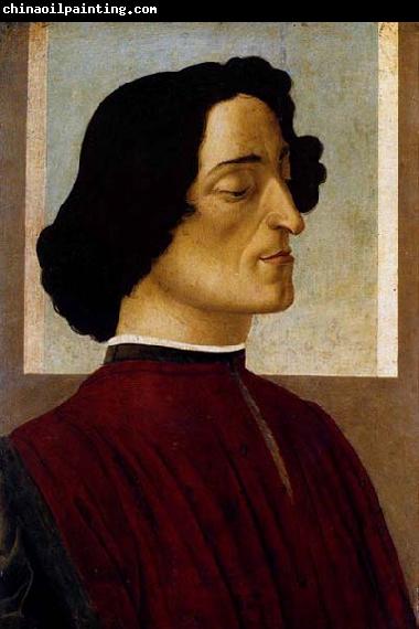 BOTTICELLI, Sandro Portrait of Giuliano de- Medici