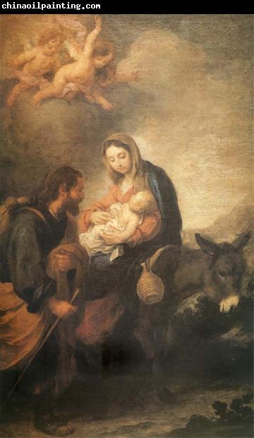 Bartolome Esteban Murillo The flight to Egypt