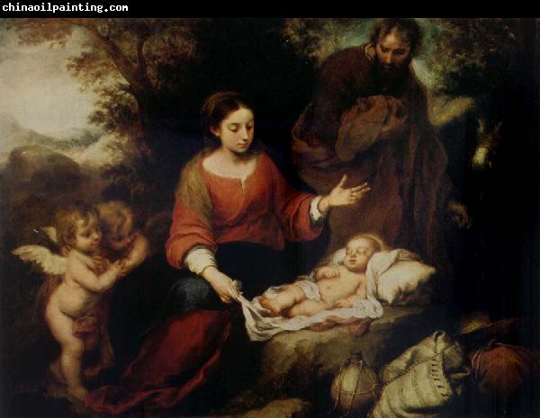 Bartolome Esteban Murillo Rest on the Flight into Egypt