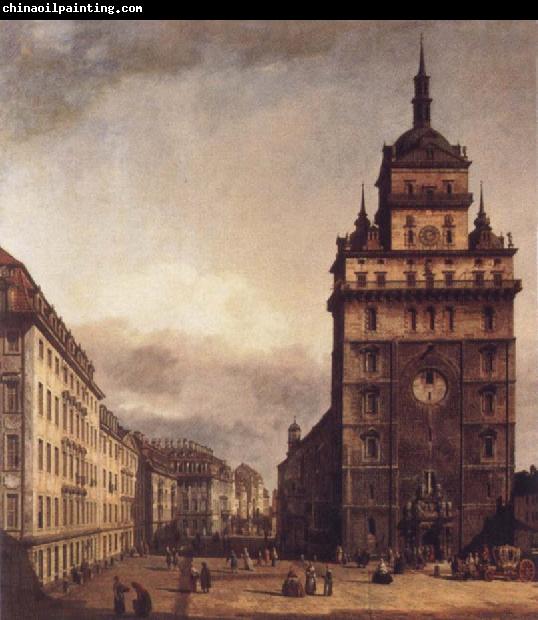 Bernardo Bellotto Square with the Kreuz Kirche in Dresden