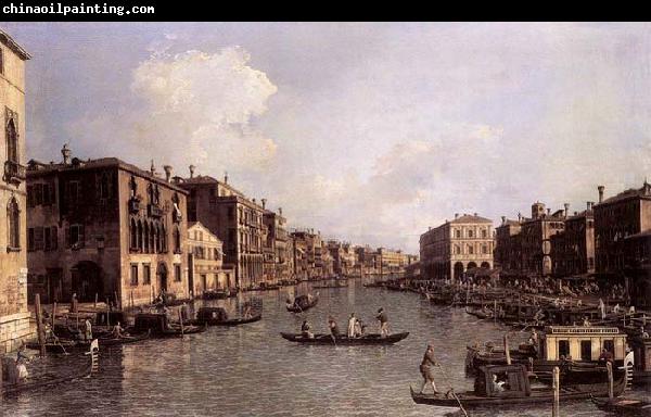 Canaletto Looking South-East from the Campo Santa Sophia to the Rialto Bridge