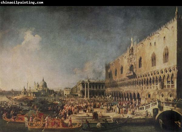 Canaletto The Arrival of the French Ambassador in Venice